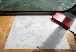 Photo of map of Lake Mendota ~1967
