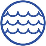 CFL Logo - blue circle with 3 wavy lines in the center.